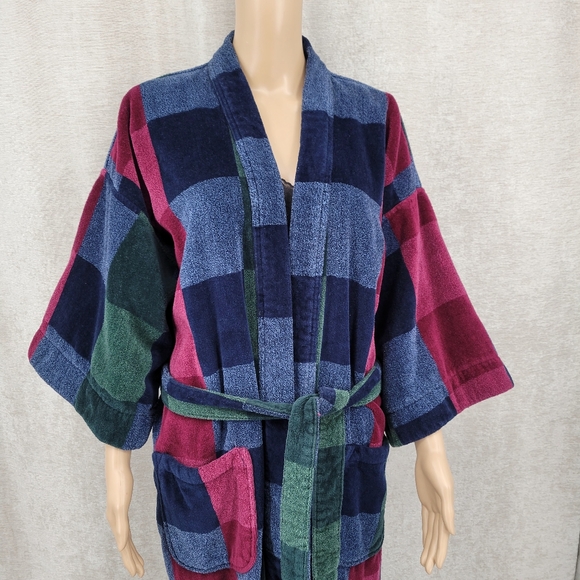Dior Multicolor Checkered Robe - Picture 2 of 13